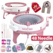 48 Needles Knitting Machine, Smart Weaving Loom round Knitting Machines with Row