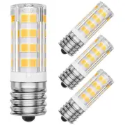 4-Pack E17 LED Appliance Bulbs - 40W Equivalent Warm White 3000K 120V for Ref...