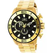 $549 MSRP- Invicta Mens Pro Diver Chronograph Gold Tone Watch