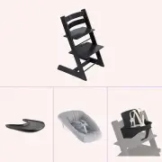 Stokke Tripp Trapp Newborn to Solids Highchair Bundle - Natural by Stokke | the memo