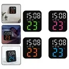 Sleek Wall Mountable Alarm Clock Featuring Adjustable Brightness Levels