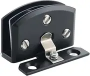 2 Glass Door Hinges, Showcase Hinges, Clip Door Hinges, Zinc Alloy Matte Black Hinges