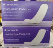 2X Lansinoh Postpartum Padsicles 12 Pack *NEW*