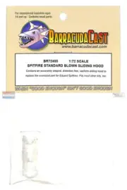 BARBR72455 1:72 BarracudaCast Spitfire Standard Blown Sliding Hood