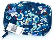 Vera Bradley Blush & Brush Make-Up Case in Floral Bursts. NWT