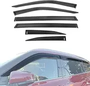 AUSGO Weathershields Compatible with Toyota Kluger 2021-Onwards, Luxury Weather Shields Window Visors Wind Deflectors Sun Rain Guard 6PCS Set