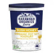 Organic Barambah Organics Bush Honey Yoghurt 500g - Fresh, healthy organic delivery | Doorstep Organics