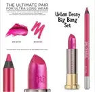 Urban Decay The Ultimate Pair BIG BANG Lipstick & Lip Liner Pencil Set Duo Pink