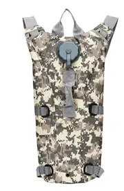 3L Tactical Hydration Water Bladder Backpack - Military Camouflage, Outdoor Sports & Cycling A4