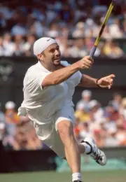Andre Agassi USA at the Wimbledon Lawn Tennis Championships at the- Old Photo 14