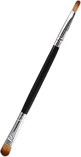 FRCOLOR Luxury Makeup Brush Black Wood Silver Tube Double-ended Eye Shadow Brush Soft Synthetic Hair
