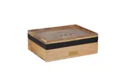 Academy James Wooden Tea Box 6 Compartment Tea Bag Chest Storage Organiser