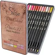 Light Skin Coloured Pencils | Portrait Pencil Set | Coloured Pencil for adults | Skintone Artist Pencils