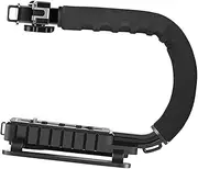 ZGUZMCMK C Shape Camera Handheld Stabilizer, Video Stabilizer Bracket, Versatile and Sturdy for Low Angle Filming on The