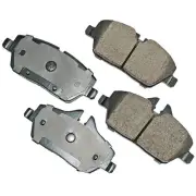 Akebono Brake EUR1308, Set of 4 Ceramic Brake Pads Mini Cooper Fits 07-19 Perfor (for: Mini)