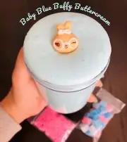Babyblue Buffy Butter Slime Scented with Random Charm Made in USA +Tons of Extra