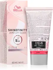 Wella Shinefinity Zero Lift Glaze - professional hair dye, 60 ml 010/8 transparent | Opal Flash