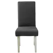 Anyhouz Chair Cover Dark Grey Corn Kernels Universal Size Stretch Slipcovers