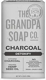 The Grandpa Soap Co - Charcoal Bar Soap - Detoxify - 4.25 oz (120 g)