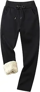 [PEHMEA] Women's Sherpa Lined Sweatpants Winter Athletic Jogger Fleece Pants