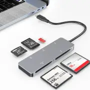 5-Slot SuperSpeed USB-C to CFast/CF/XD/SD/MicroSD Card Reader USB 3.2 Gen1 5Gbps