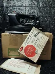 1958 Vintage Presto Electric Super Steam Iron w/Du Pont TEFLON Coleplate