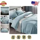 6-Piece Spa Blue Microfiber Twin XL Bed Sheets - Deep Pocket & Wrinkle-Free