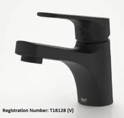 Caroma KIP BASIN MIXER 35mm Ceramic Disc, WELS 6-Star 4.5L/Min BLACK 872881B6A
