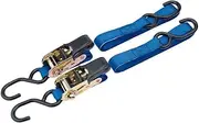Draper 60964 2 Piece Ratcheting Tie Down Straps with Two 'S' Hooks, 250 kg Capacity
