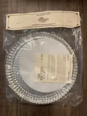 NEW THE PAMPERED CHEF FLAN PAN 2 Set 10" BAKING TIN PANS & RECIPE PAMPHLET