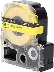 18mm Label Tape PET Accessories Fit for King Jim SR230C for Epson LW Series Label Printer, for King Jim SR230C SR230CH SR530C SR550C SR3900C etc