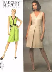 Vogue Designer Badgley Mischka Sewing Pattern Misses' Sexy Dress & Belt