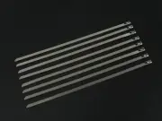 X6 UNIVERSAL 12" STAINLESS STEEL ZIP TIE CABLE FOR DOWNPIPE INTERCOOLER PIPING (for: Honda)