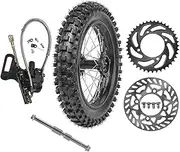 YC Yier 14" Rear Wheel 90/100-14 Rim Tire Assembly 3.00-14 For Dirt Pit Bike Trail Monkey Bike SSR Apollo Taotao Thumpstar 110cc 125cc 140cc 150cc 160cc KX85 RM85 YZ85