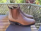 RM Williams Comfort Craftsman 11.5US 10.5G Mens Leather Boots Saddle Brown New!