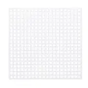 20Pcs Plastic Mesh Canvas Sheet 8 cm/ 3 inch White Square Blank Canvas