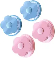 NOLITOY Pcs Flower Shaped Washing Machine Hair Remover Ball Laundry Ball for Hair Stains Removal Safe for Clothes Machine Unique Design for Cleaner Laundry Random