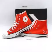 Size 9.5 Women's Converse Chuck Taylor Y2K Valentine's Day High Top Sneakers