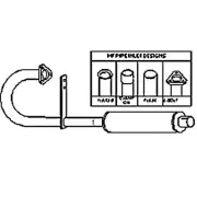 MF8010 New Muffler Fits Massey Ferguson Tractor TO35 Shell Length 10.25" MF8010