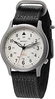 [BERNY] Titanium Watches Japanese Sweep Second Quartz Movement VH31 5ATM Waterproof Analog Quartz Watches for Men and Women