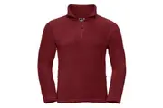 Russell Mens 1/4 Zip Outdoor Fleece Top (Classic Red) - UTBC1438