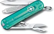 [Victorinox] Swiss Army Pocket Knife Classic SD with 7 Functions, Tropical Surf Transparent