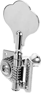 Yardwe 1 Set String Left Handed Bass Tuning Pegs Durable Chrome Guitar Machine Heads for Electric Bass Easy Installation High Grade Material for String Replacement
