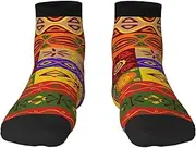 [JBYJBX] African National Patterns Print Adult Socks Womens Mens Workout Thermal Cozy All-Season Gift Holiday Articles Use
