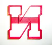 UNIVERSITY OF NEBRASKA CORNHUSKERS FOOTBALL LOGO NCAA D1 COOKIE CUTTER USA PR929