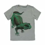 Carter's Boys Short Sleeve "Lizard King" Gecko Graphic; Grey (6 Months)