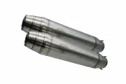Yamaha Fzs 600 Fazer 1998-03 GPR Deeptone Inox Cafe Racer Double silencer