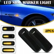For 1996-2000 Honda LED Civic Dynamic Side Marker Lamp Blinker Smoked Light 2X