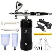 Mini Airbrush Compressor Kit Action Spray Gun Air Brush Needle Nail Art Tattoo