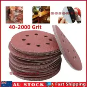 10/20pcs 5inch 125mm Round Sander Sandpaper 8 Hole Hook and Loop Disk Sand Sheet